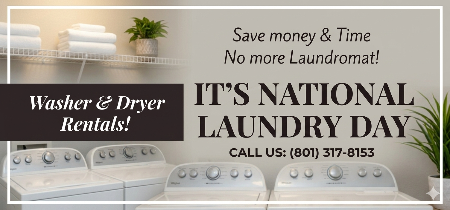 Best Washer and Dryer Rentals in Utah | National Laundry Day